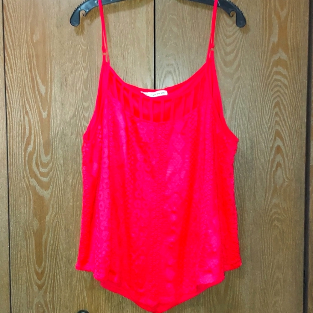Cute maurices size 3 coral hot pink tank top